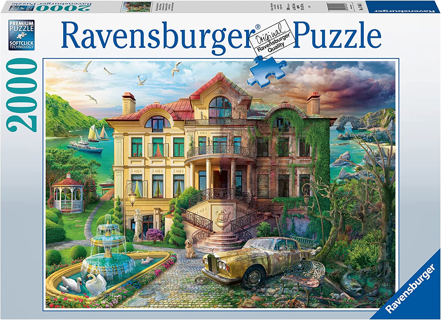Now & Then, Cove Manor Echoes – 2000 Piece Jigsaw Puzzle (Ravensburger)