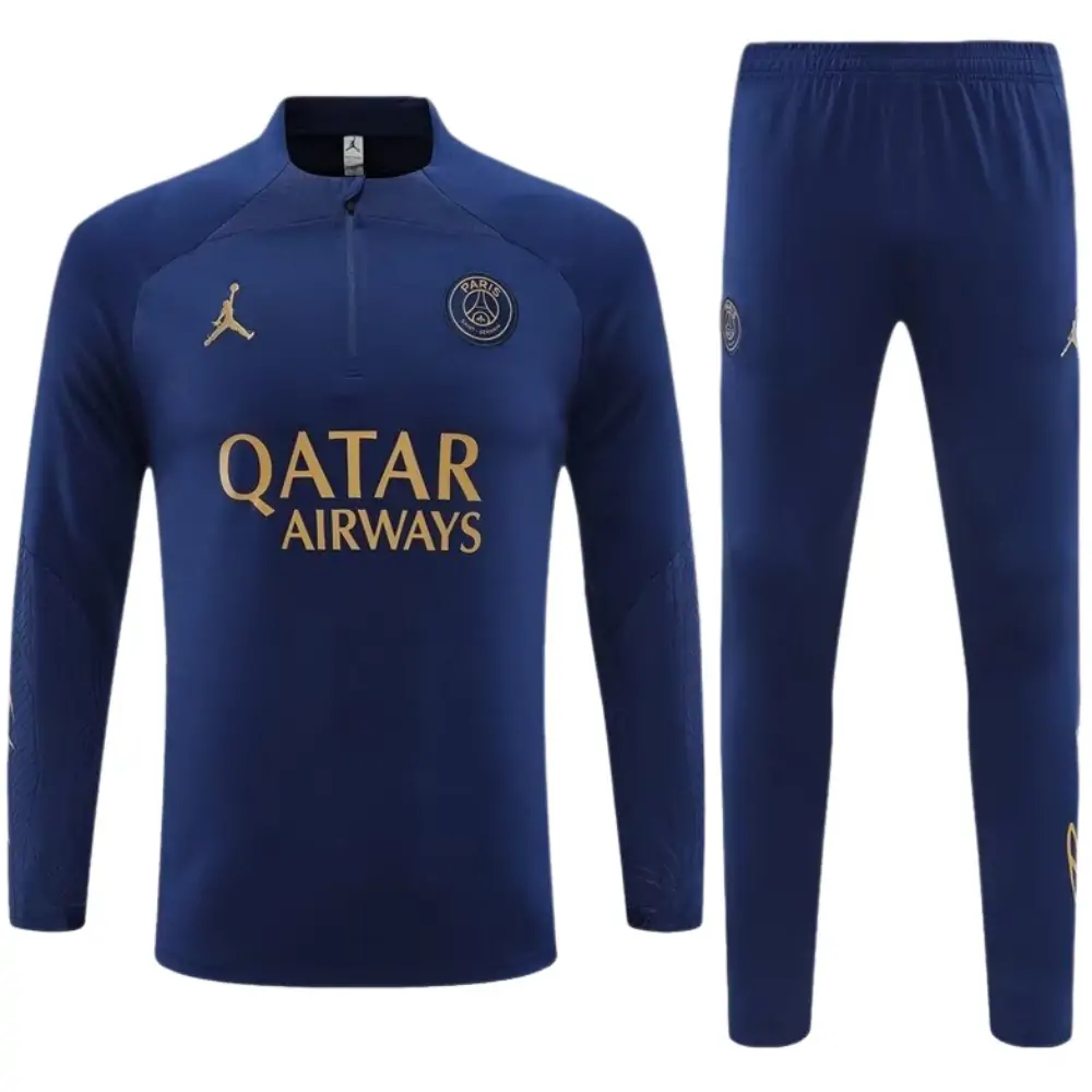 2023/2024 Paris Half Pull Training Wear Royal Blue Suit