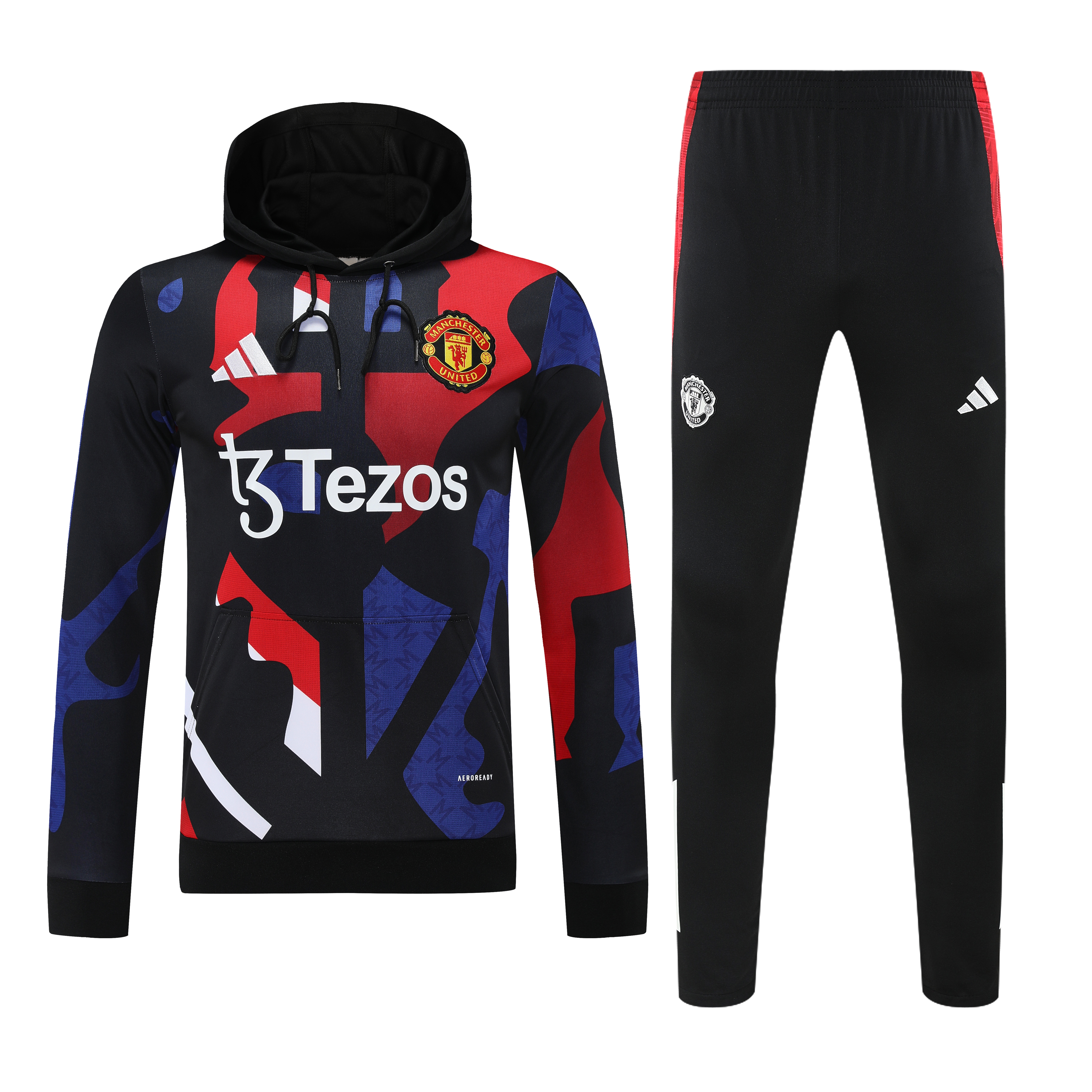 2025-26 Manchester United Hooded Long Sleeve Kit - Adult Kit