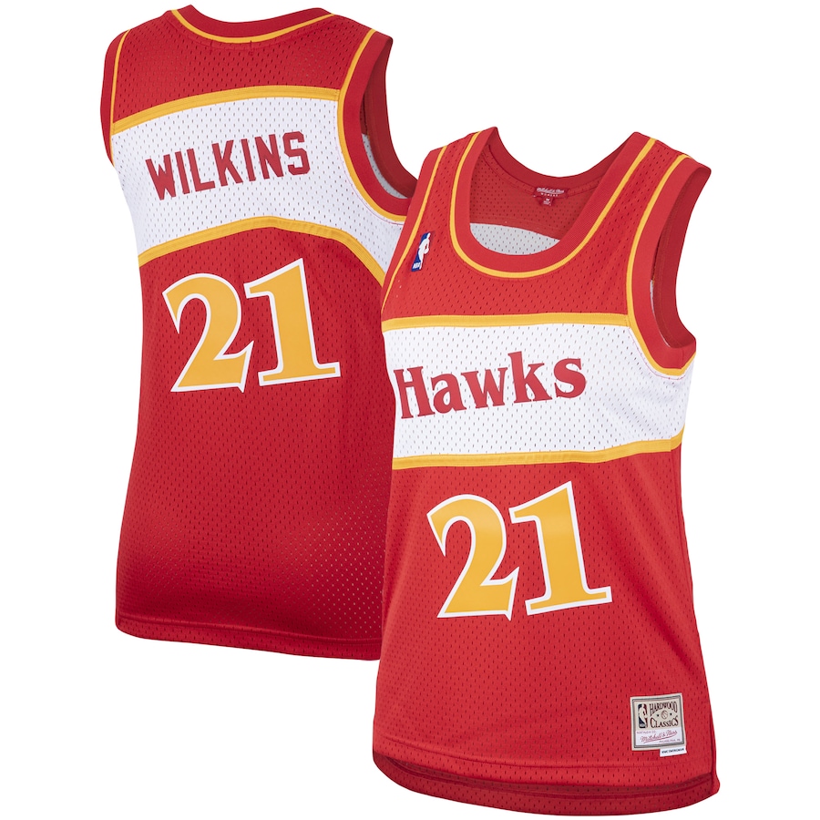 Women's Atlanta Hawks Dominique Wilkins Mitchell & Ness Red Hardwood Classics Swingman Jersey