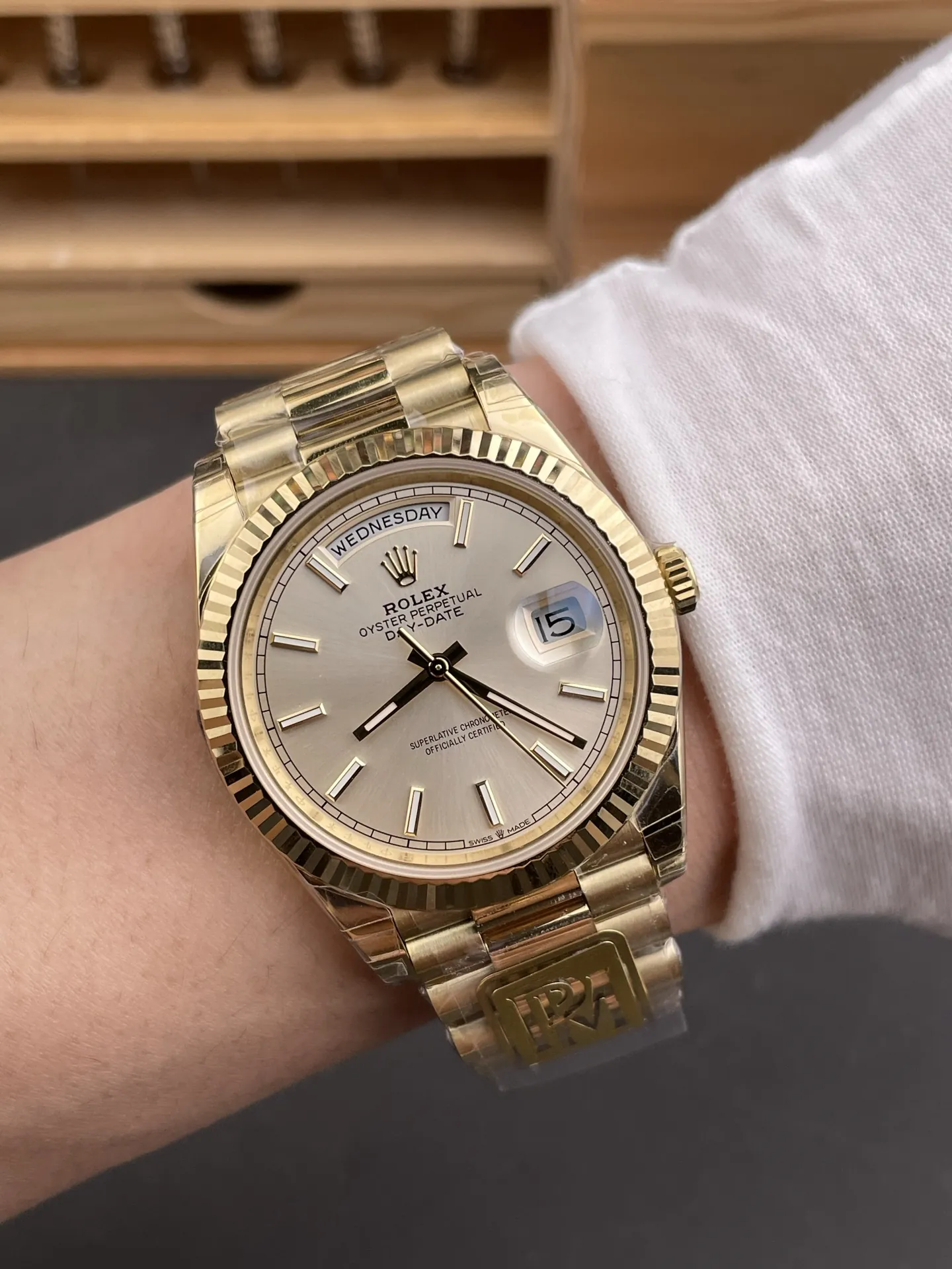 Rolex Day-Date Silver 40mm