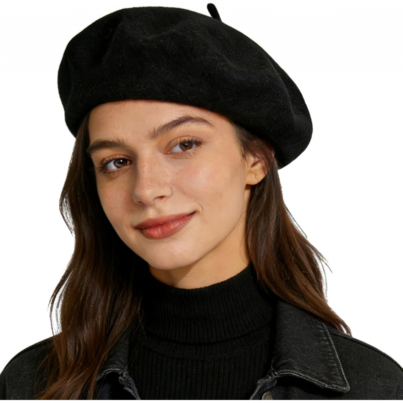 Women's French Beret Hat Solid Artist Hat