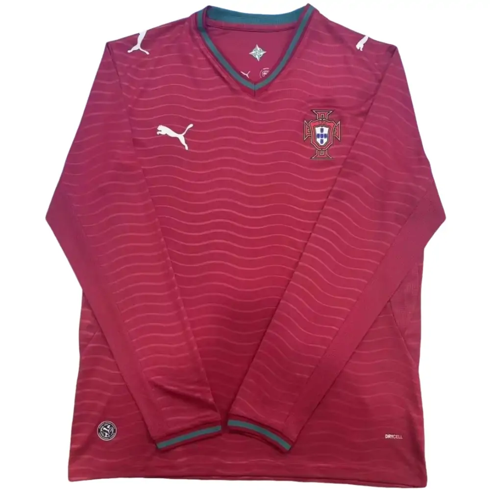 2026 World Cup Portugal Home Long Sleeve Jersey - Fans Edition