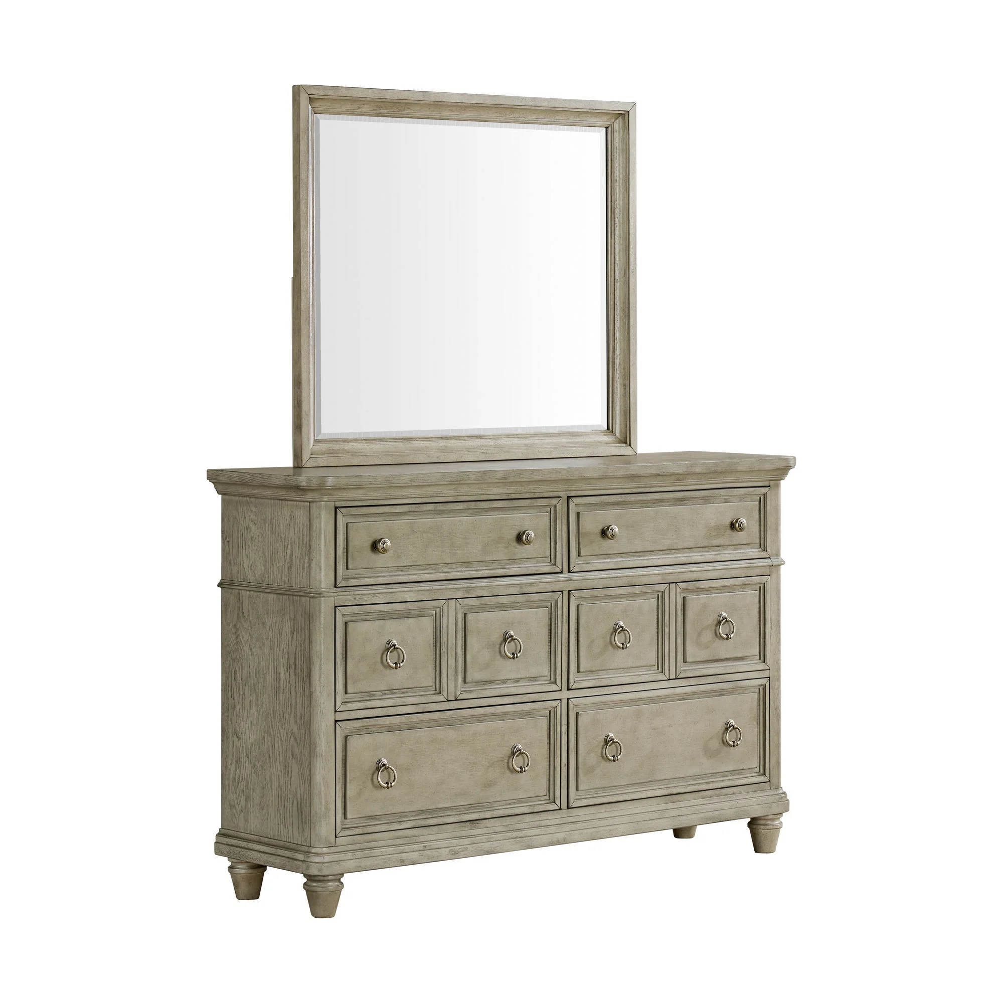 Picket House Furnishings Emiko Queen Panel 5PC Bedroom Set - Grey