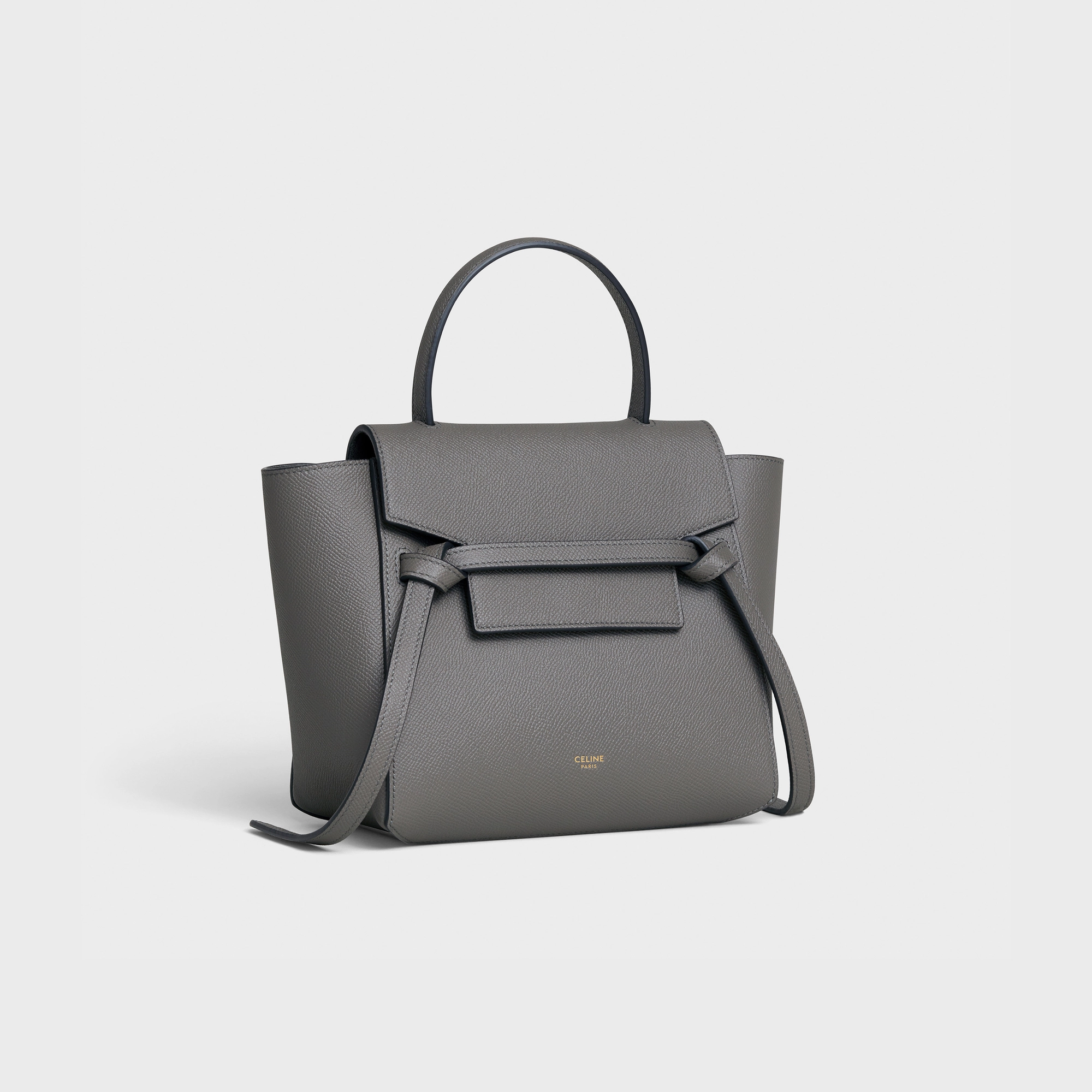 Nano Belt bag in grained calfskin