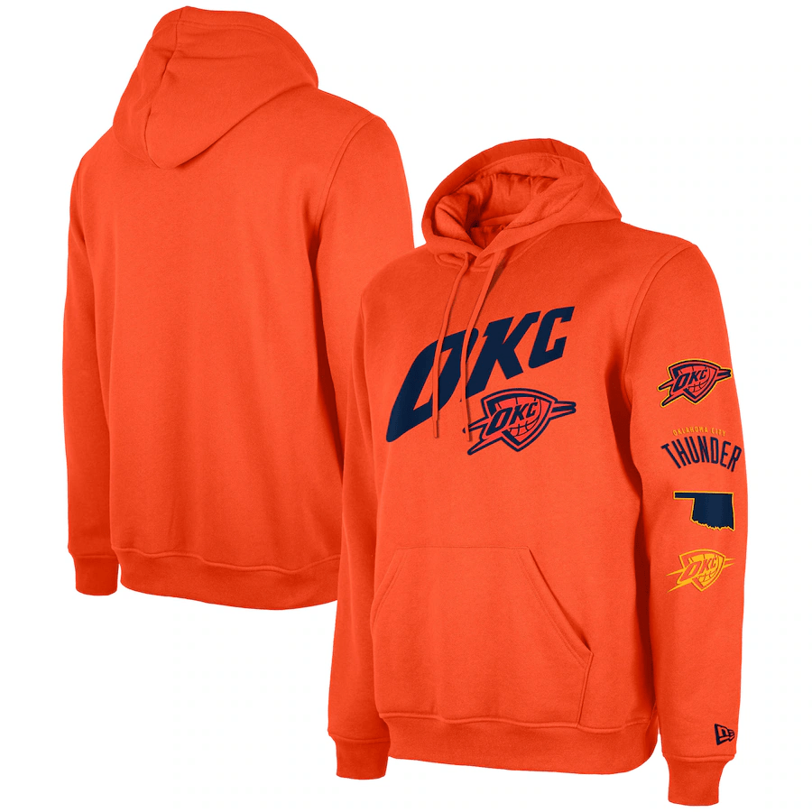 Oklahoma City Thunder  2023/24 City Edition Big & Tall Pullover Hoodie - Orange