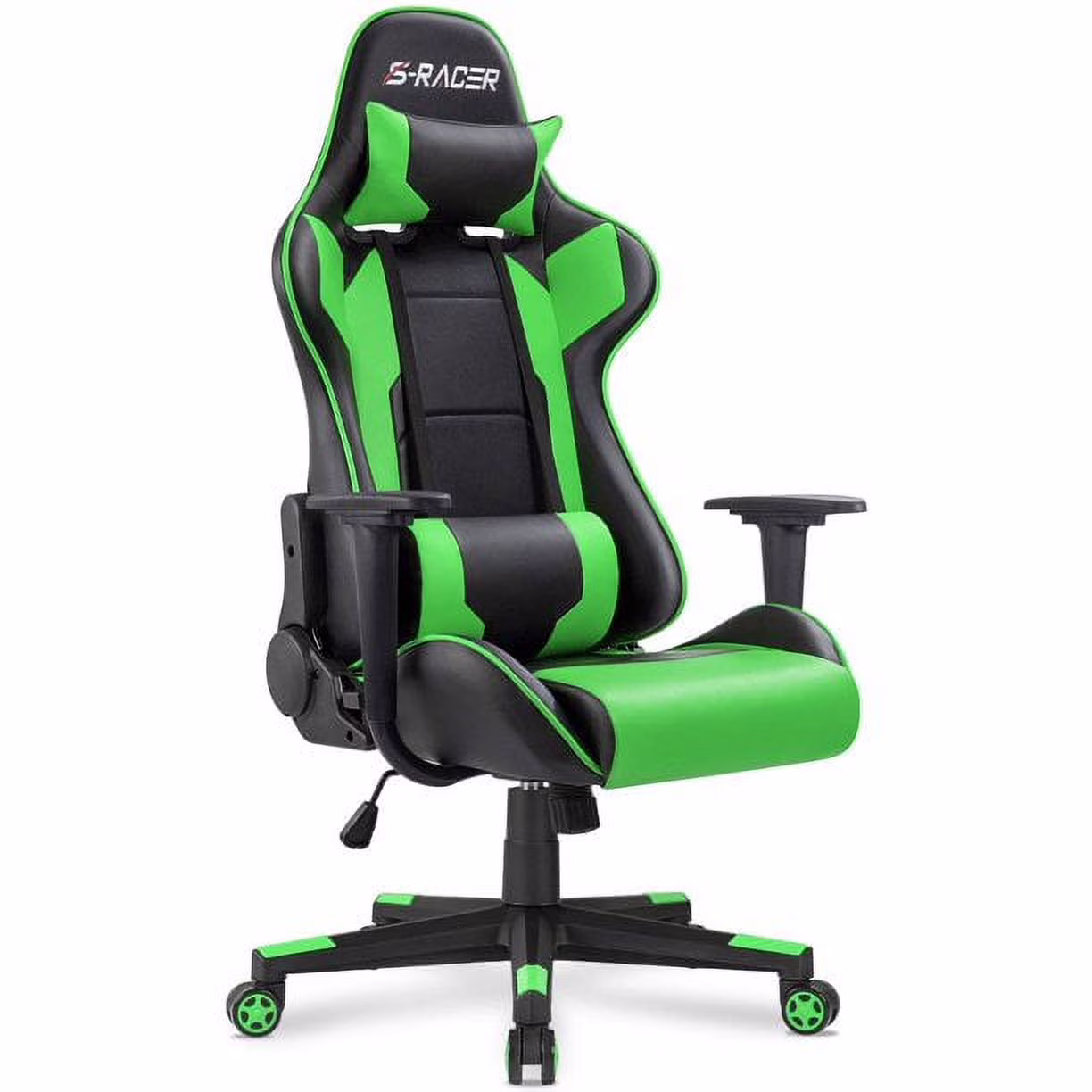 Homall Gaming Chair Office Chair High Back Computer Chair Leather Desk Chair Racing Executive Ergonomic Adjustable Swivel Task Chair with Headrest and Lumbar Support, Purple