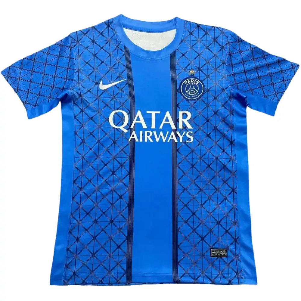 25-26 Paris training uniform blue ribbon star jersey - fan version
