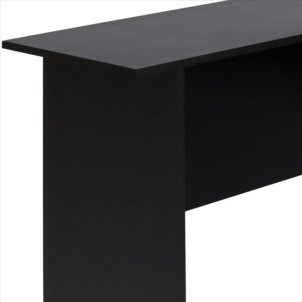 Zimtown L-Shaped Corner Computer Office Desk Furniture,Black