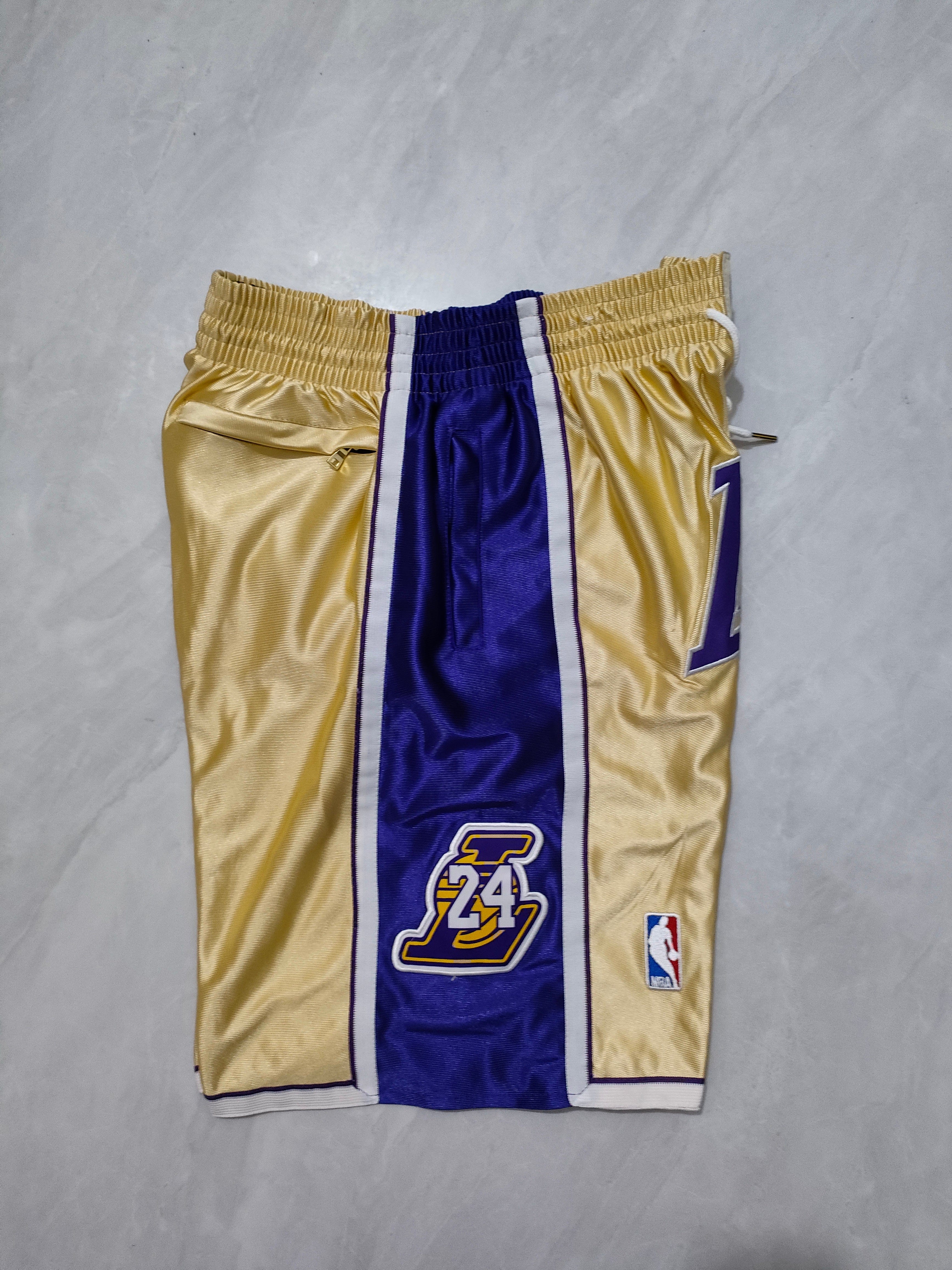 Los Angeles Lakers Kobe Bryant Gold Hall of Fame Pocket Pants