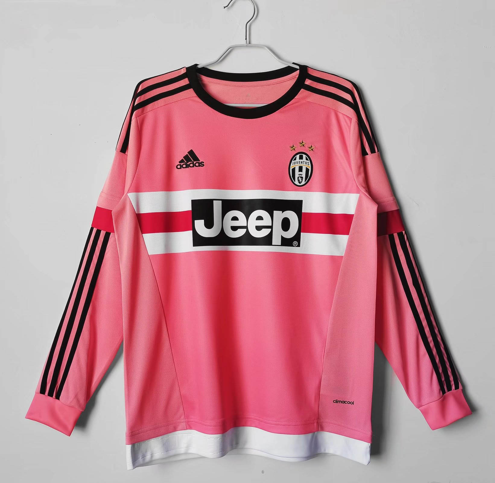 2015/2016 Retro Long Sleeve Juventus Away Soccer Jersey 1:1 Thai Quality