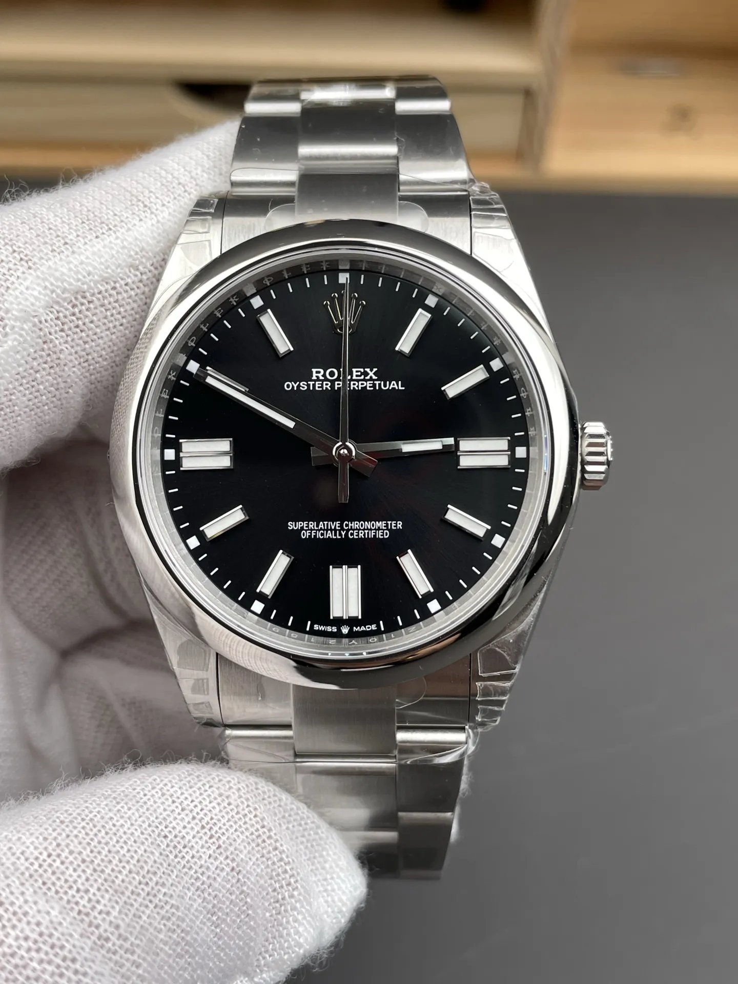 Rolex Oyster Perpetual Black 41mm