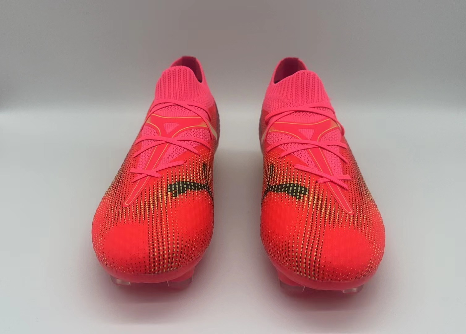 Red football shoes