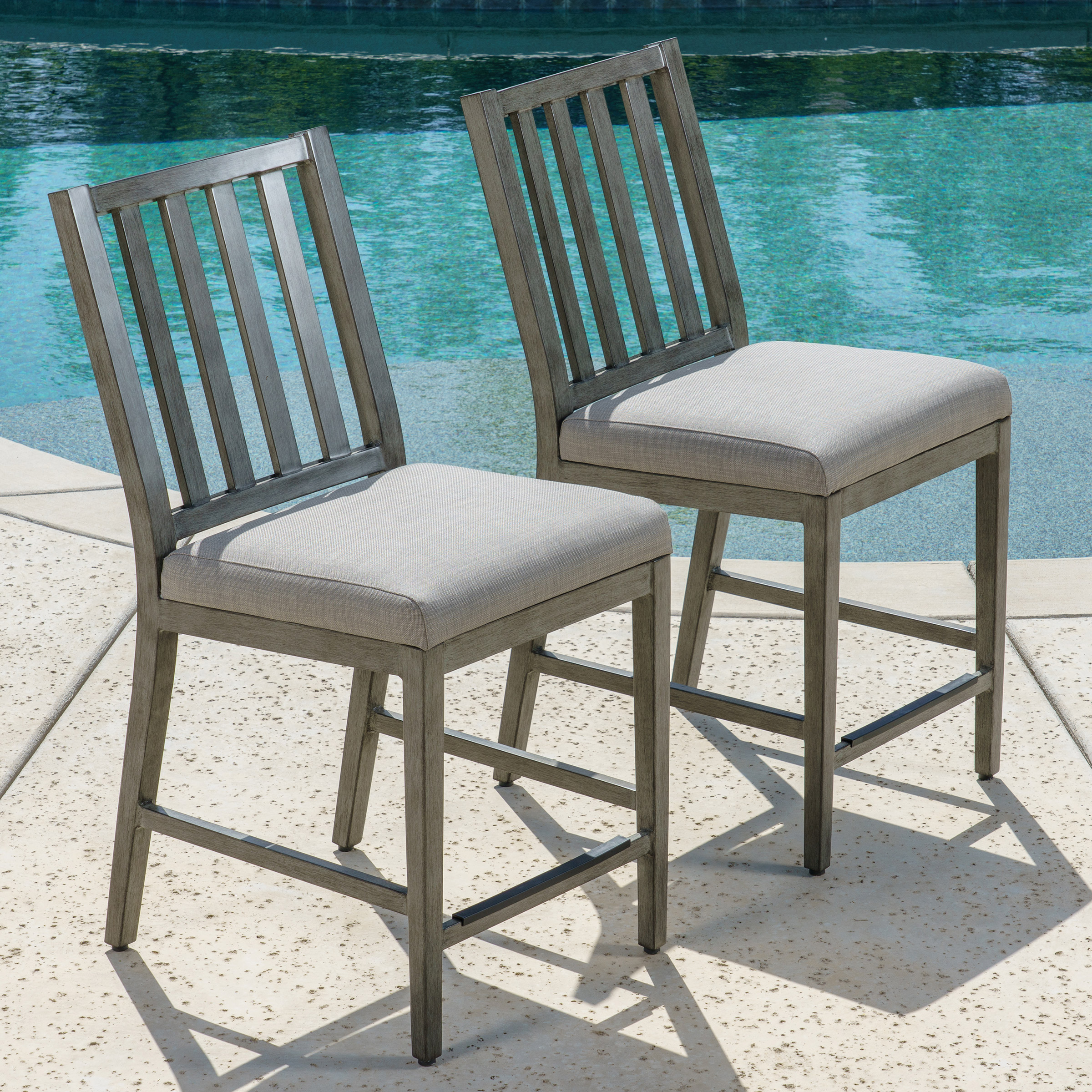 SunVilla Danson 7-piece Outdoor Patio High Dining Set with Expanding Table