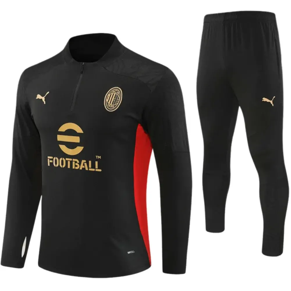 AC Milan black kids training uniform for the 2024-25 season