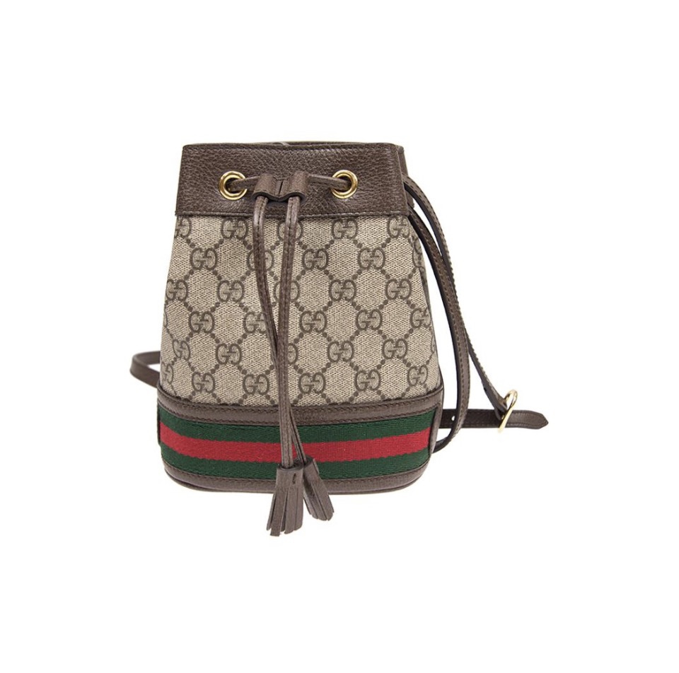 Gucci GG Supreme Monogram Bucket Bag