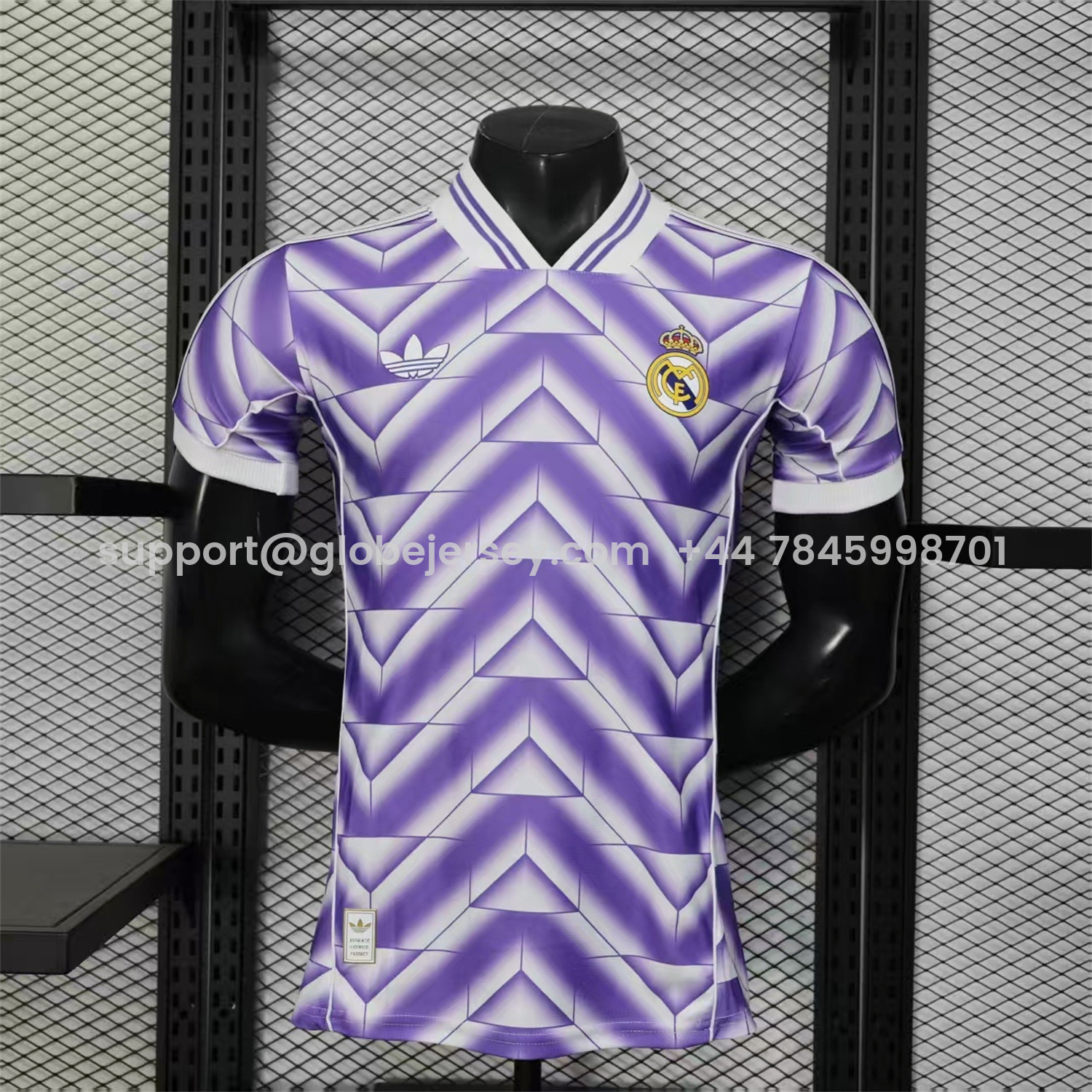 Real Madrid 25-26 Refracted Purple Light White Special Jersey - Player Version