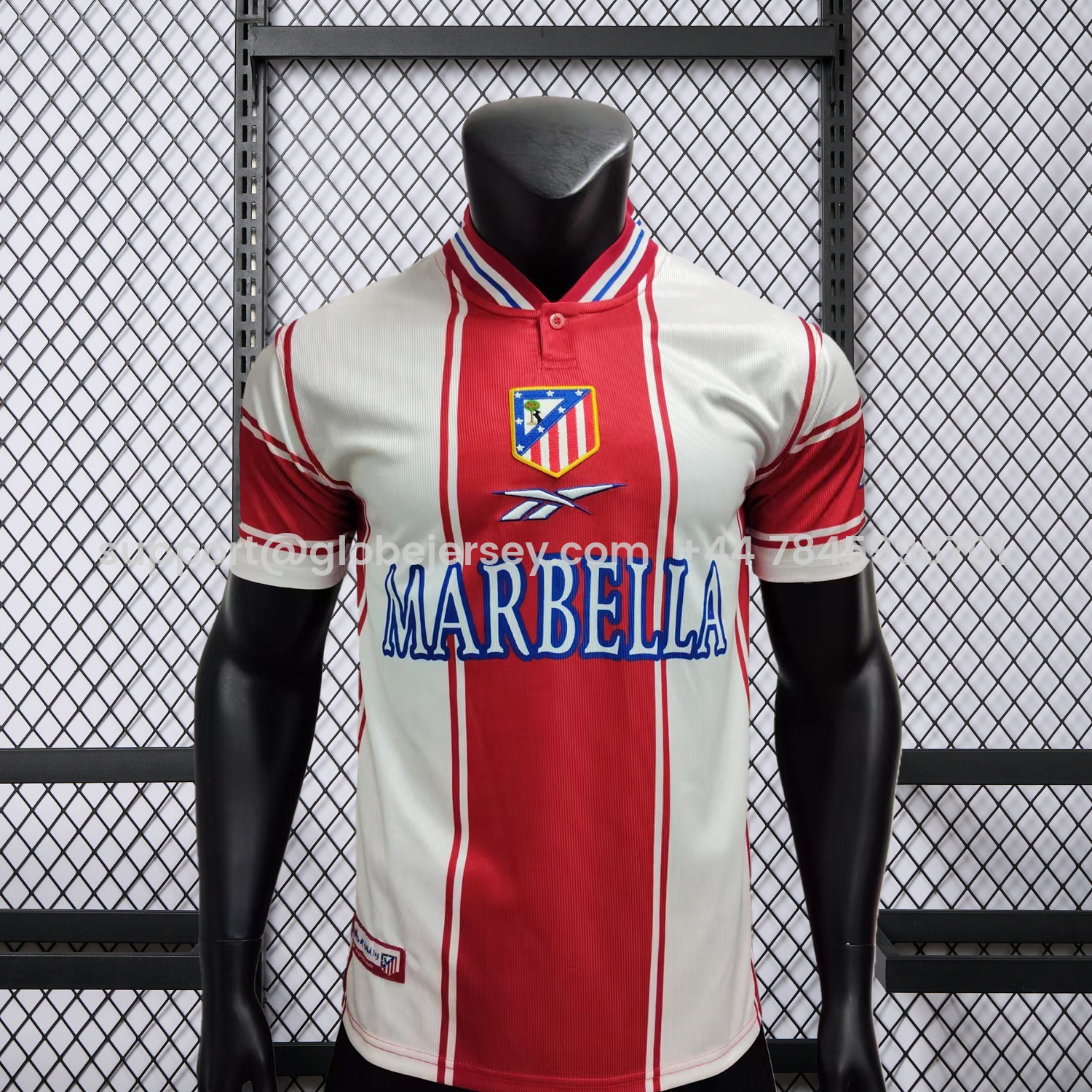 Retro Atletico Madrid 99-00 Home Jersey - Player Version