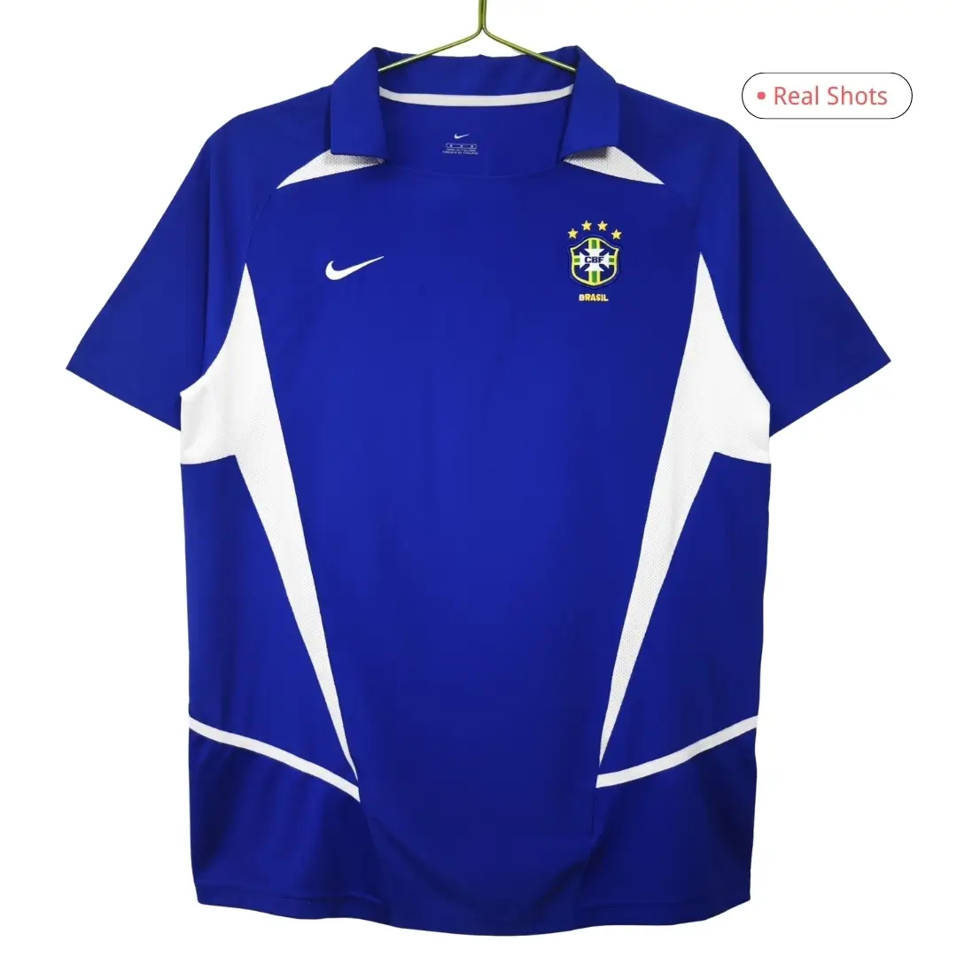 Brazil 2002 Away Retro Football Jersey