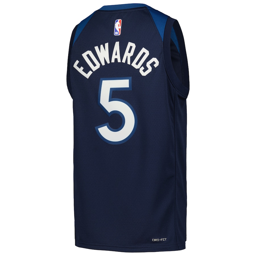 Youth Minnesota Timberwolves Anthony Edwards Nike Navy Swingman Jersey - Icon Edition