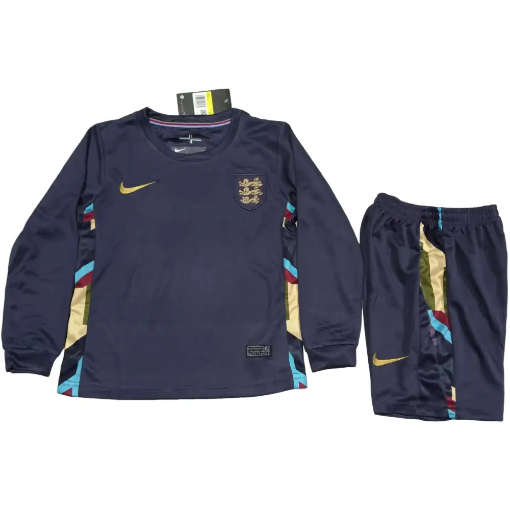 2024/25 England Away Long Sleeve Children's Jersey 1:1 Thai Quality - Fans Edition