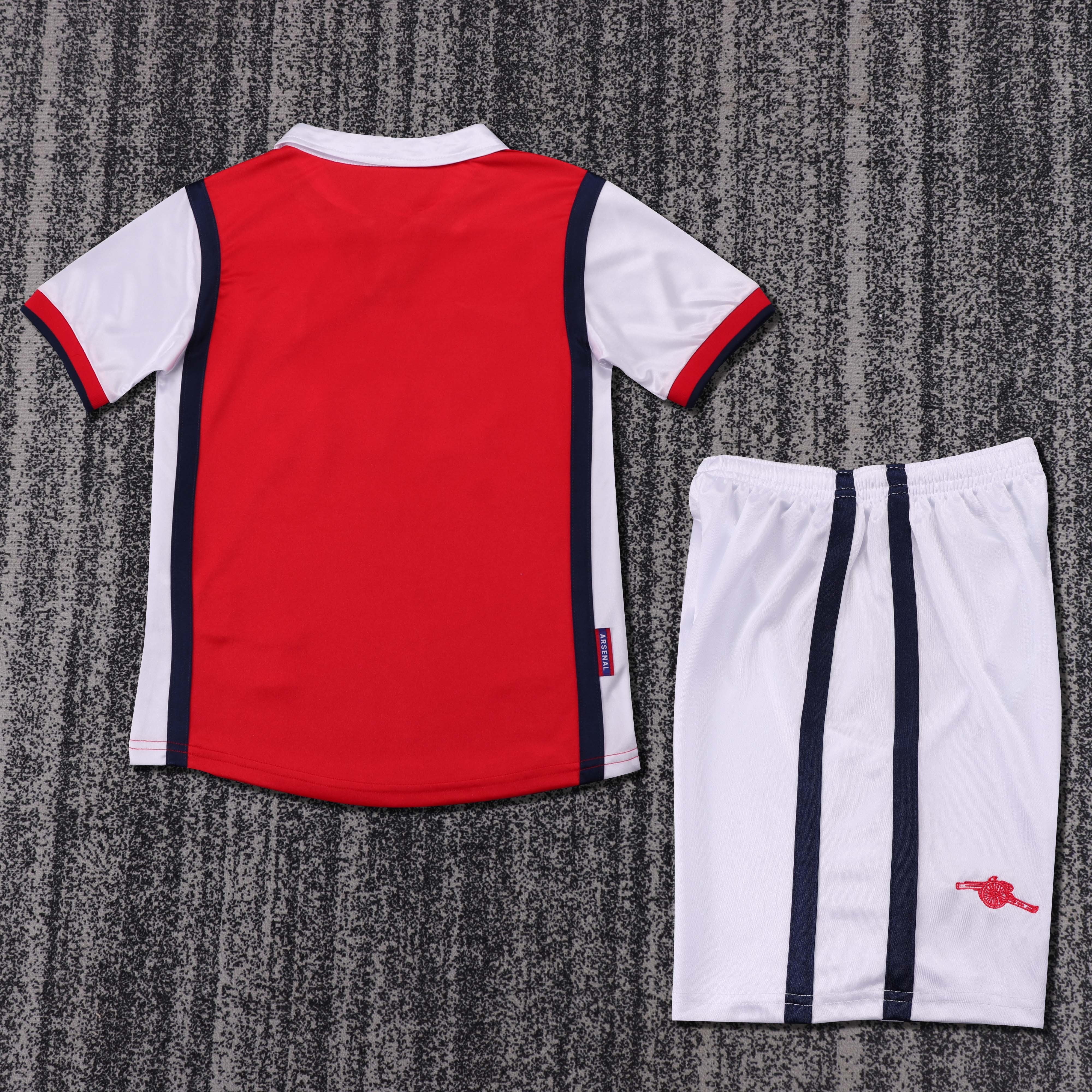 1998-99 Arsenal Home Retro Children's Jersey Set - Fans Edition