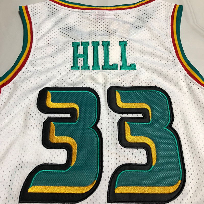 Grant Hill Detroit Pistons White 33 MN