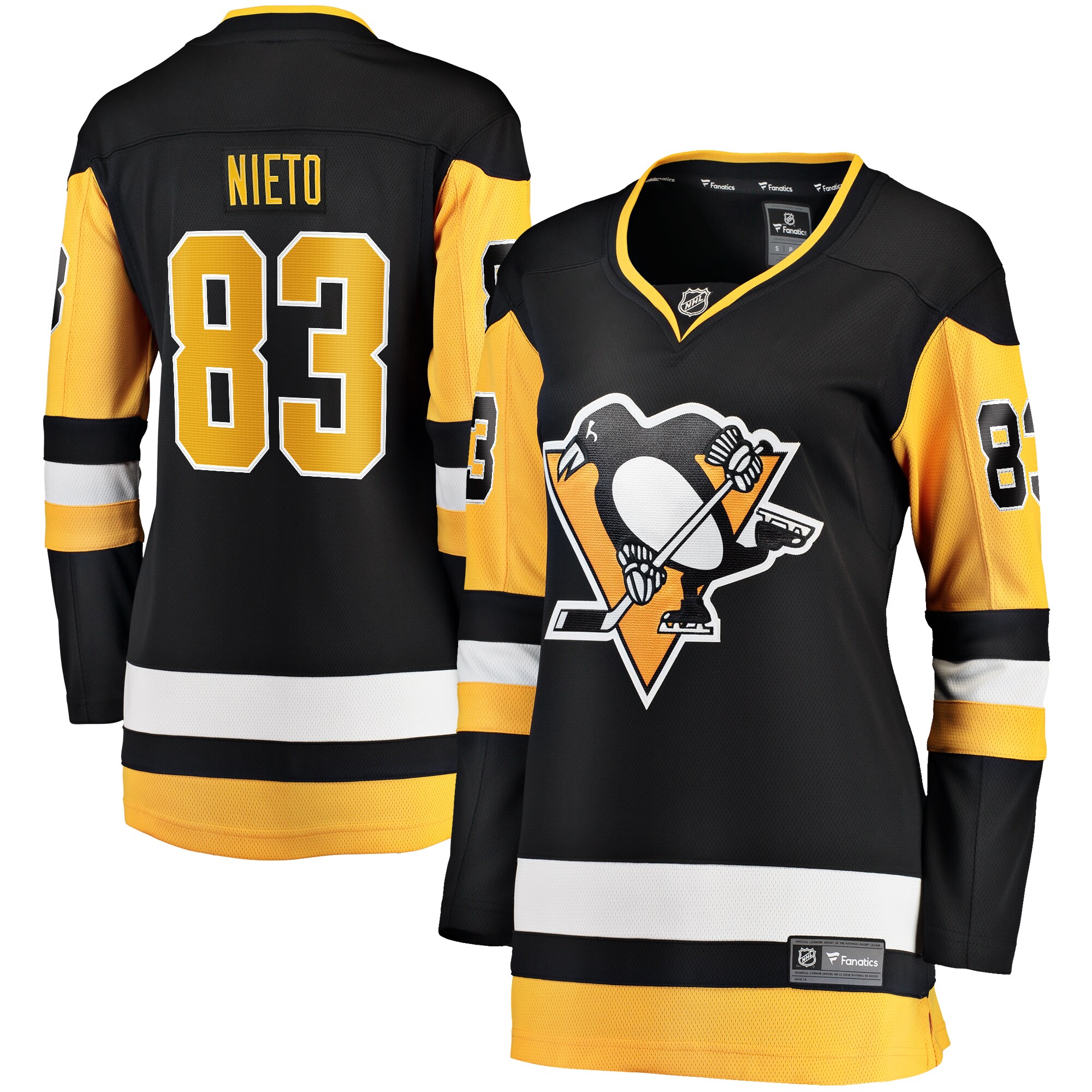 Matt Nieto Pittsburgh Penguins Fanatics Women’s Home Breakaway   Jersey – Black