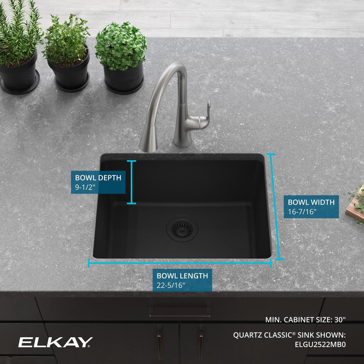 Elkay Quartz Classic 24-5/8