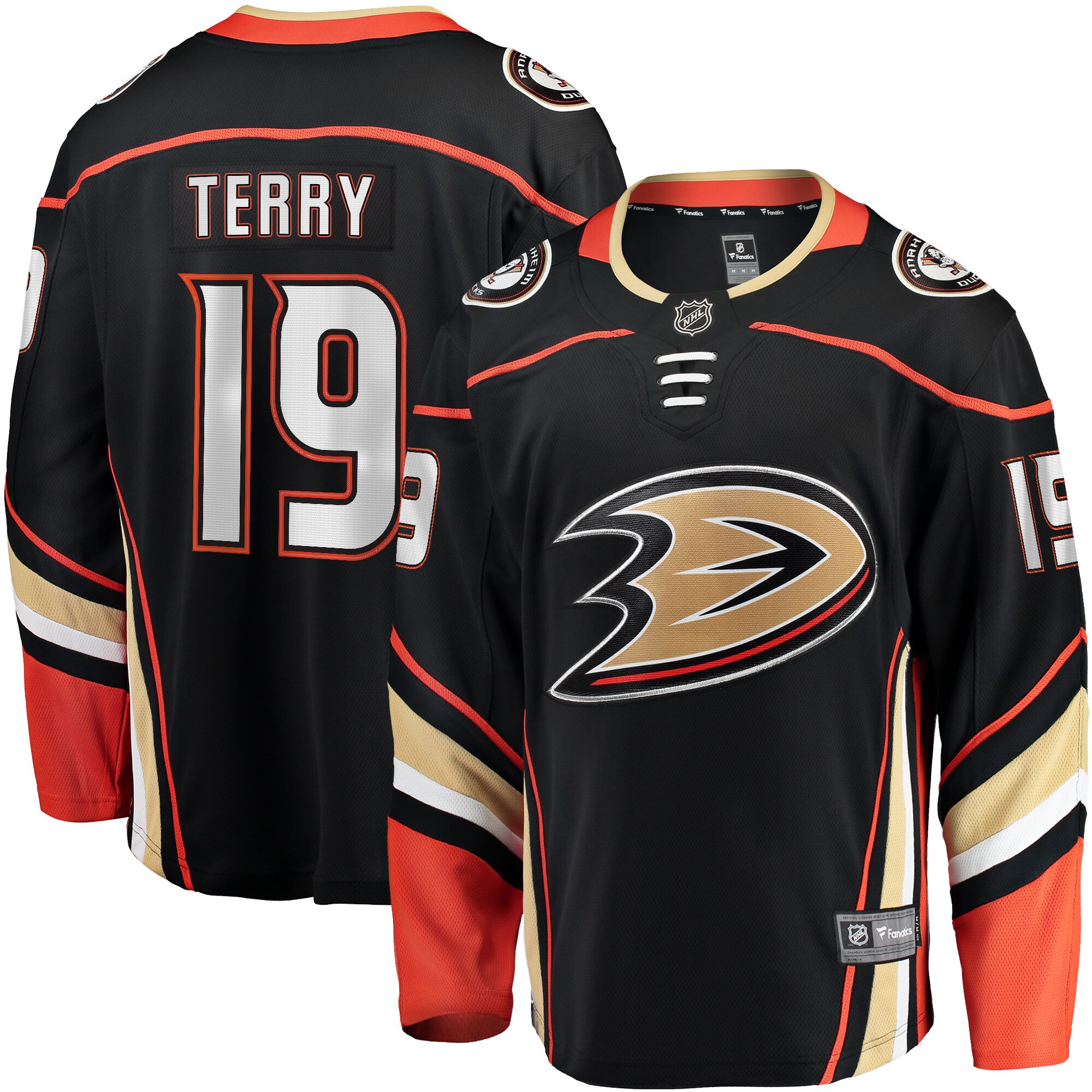 Troy Terry Anaheim Ducks Fanatics Home Team Breakaway  Jersey – Black