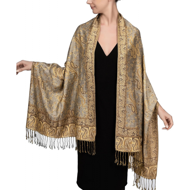 Reversible Paisley Pashmina Rave Scarf