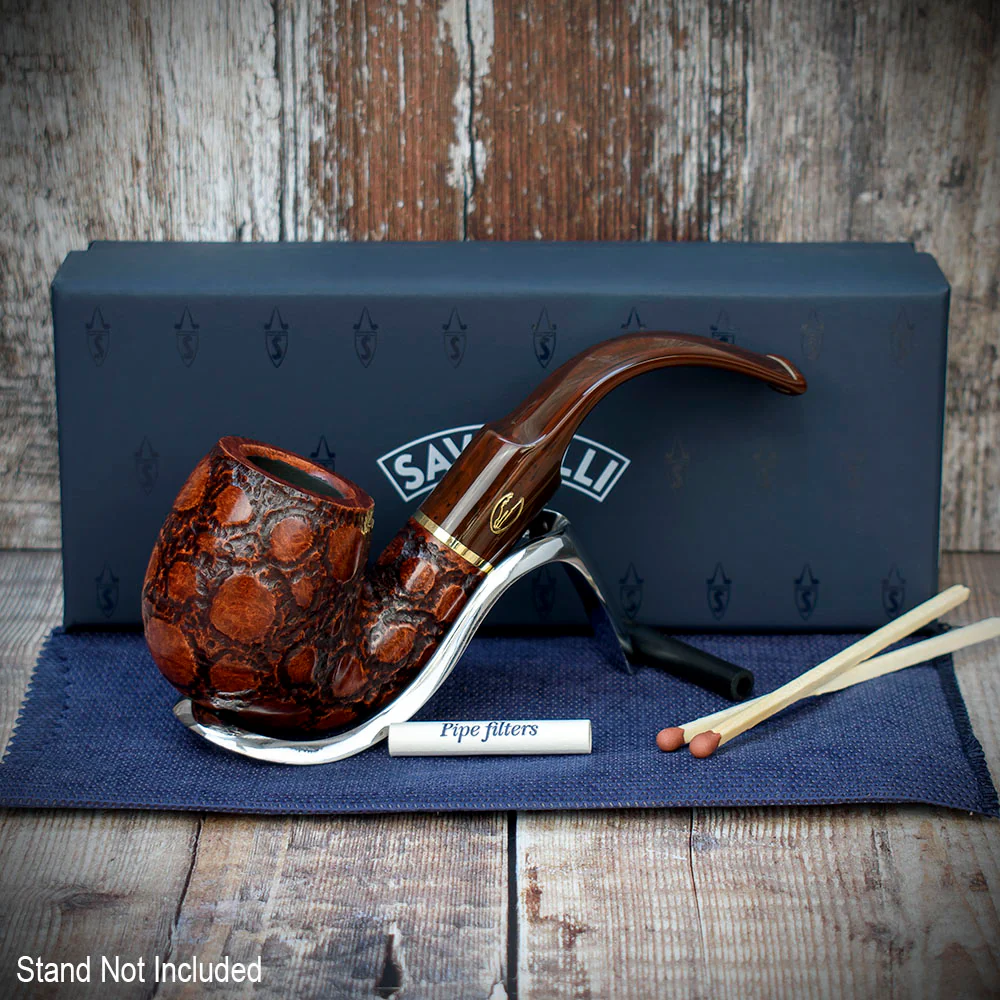 Savinelli Alligator Brown 614 - 6mm Briar Pipe