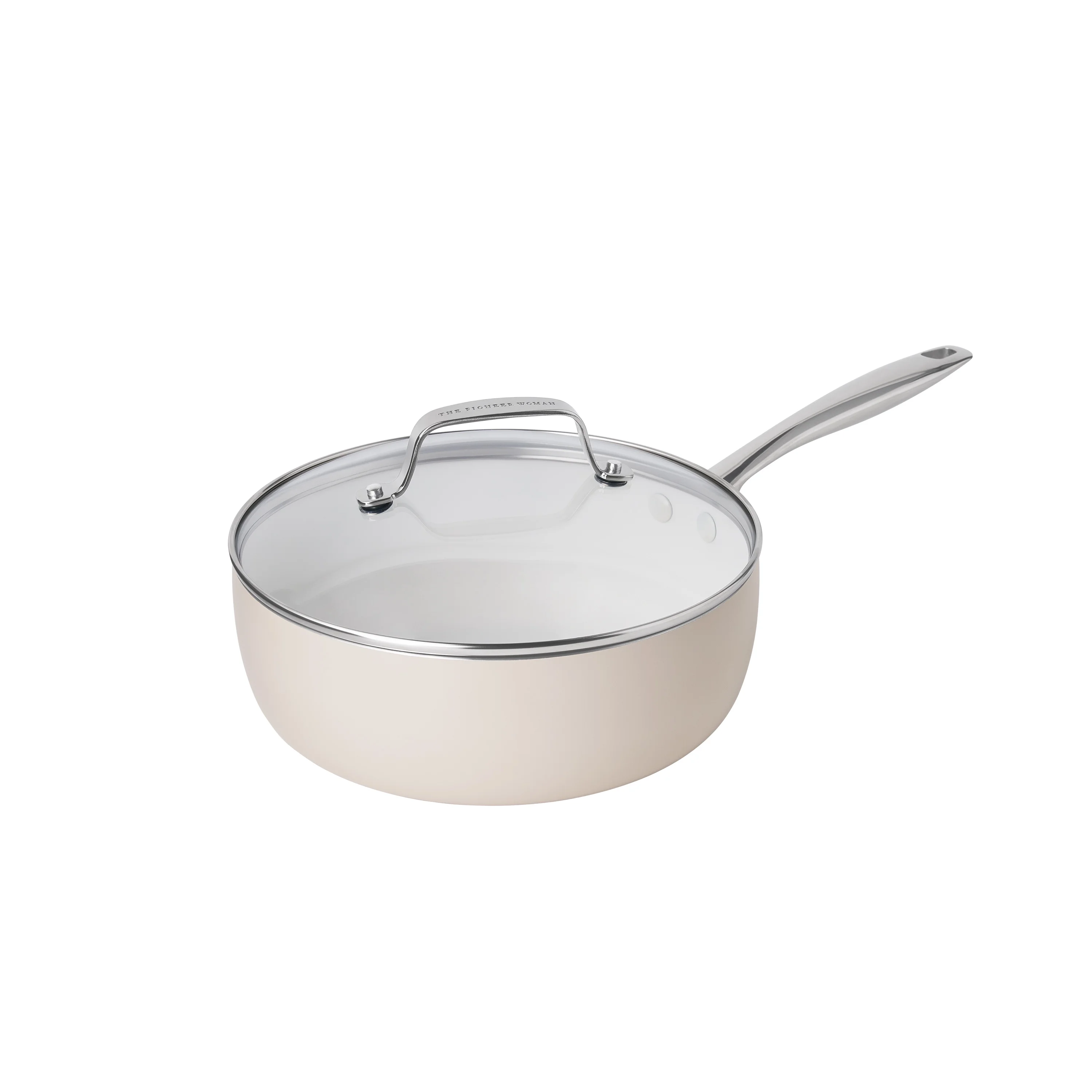 The Pioneer Woman Harlow 15-Piece Cookware Set, Ceramic Non-Stick Pots and Pans Set, Taupe