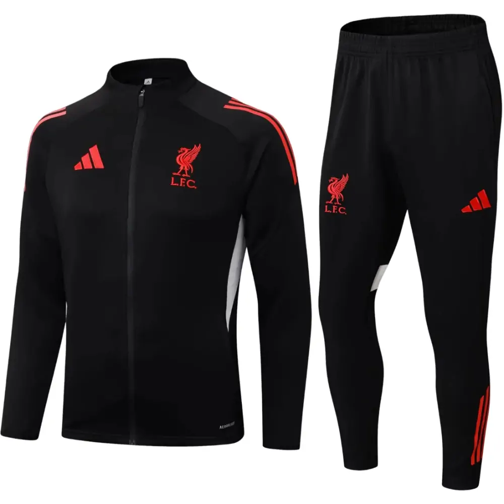 2025/26 Liverpool FC Black Jacket Tracksuit