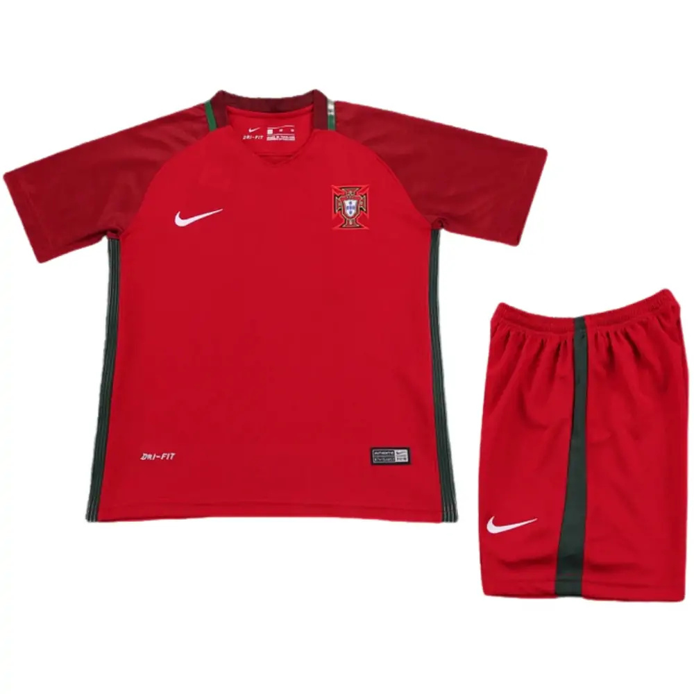 2016 Portugal Home Retro Children's Jersey - Fans Edition