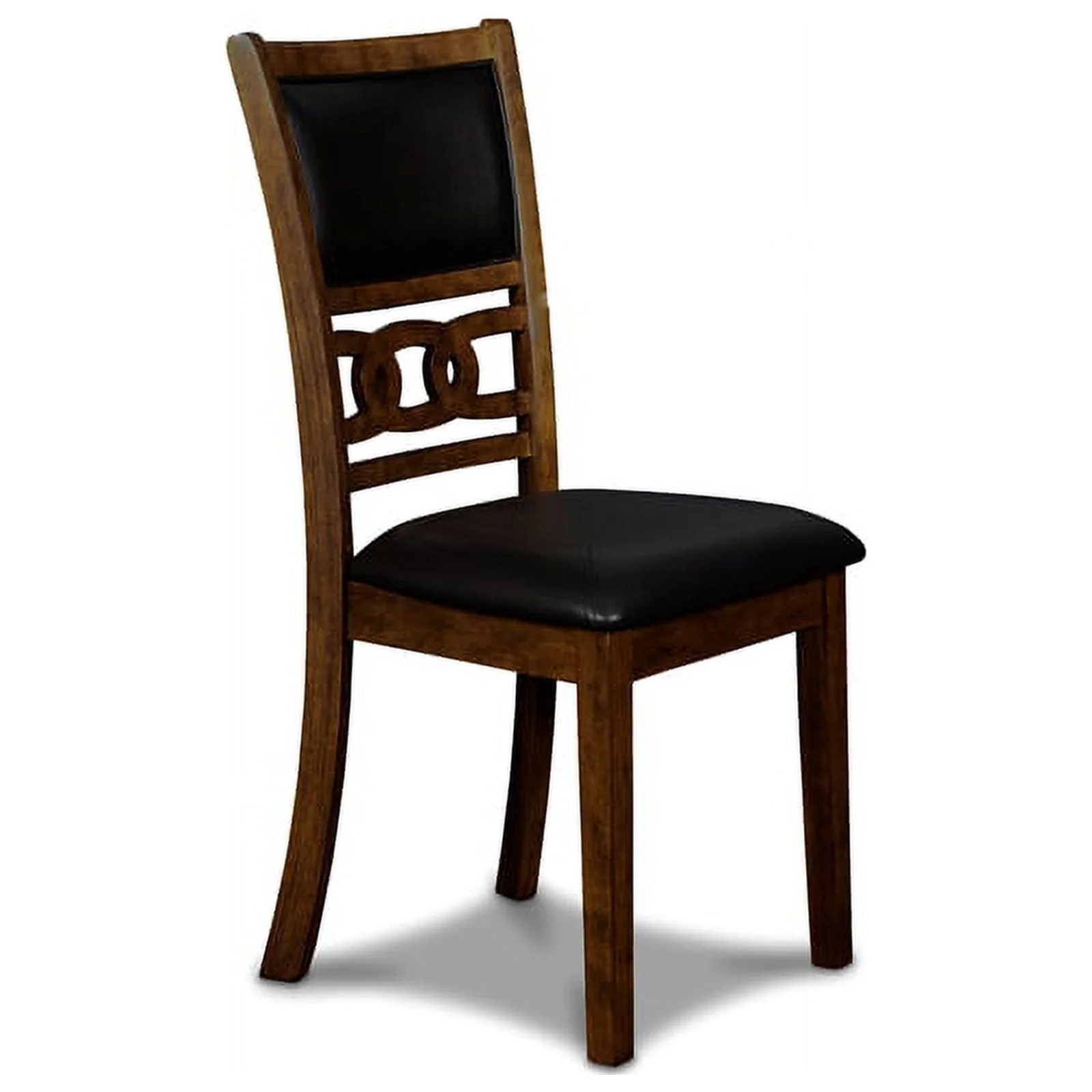 New Classic Furniture Gia Solid Wood Dining Drop Leaf Table W/2 Chairs in Brown