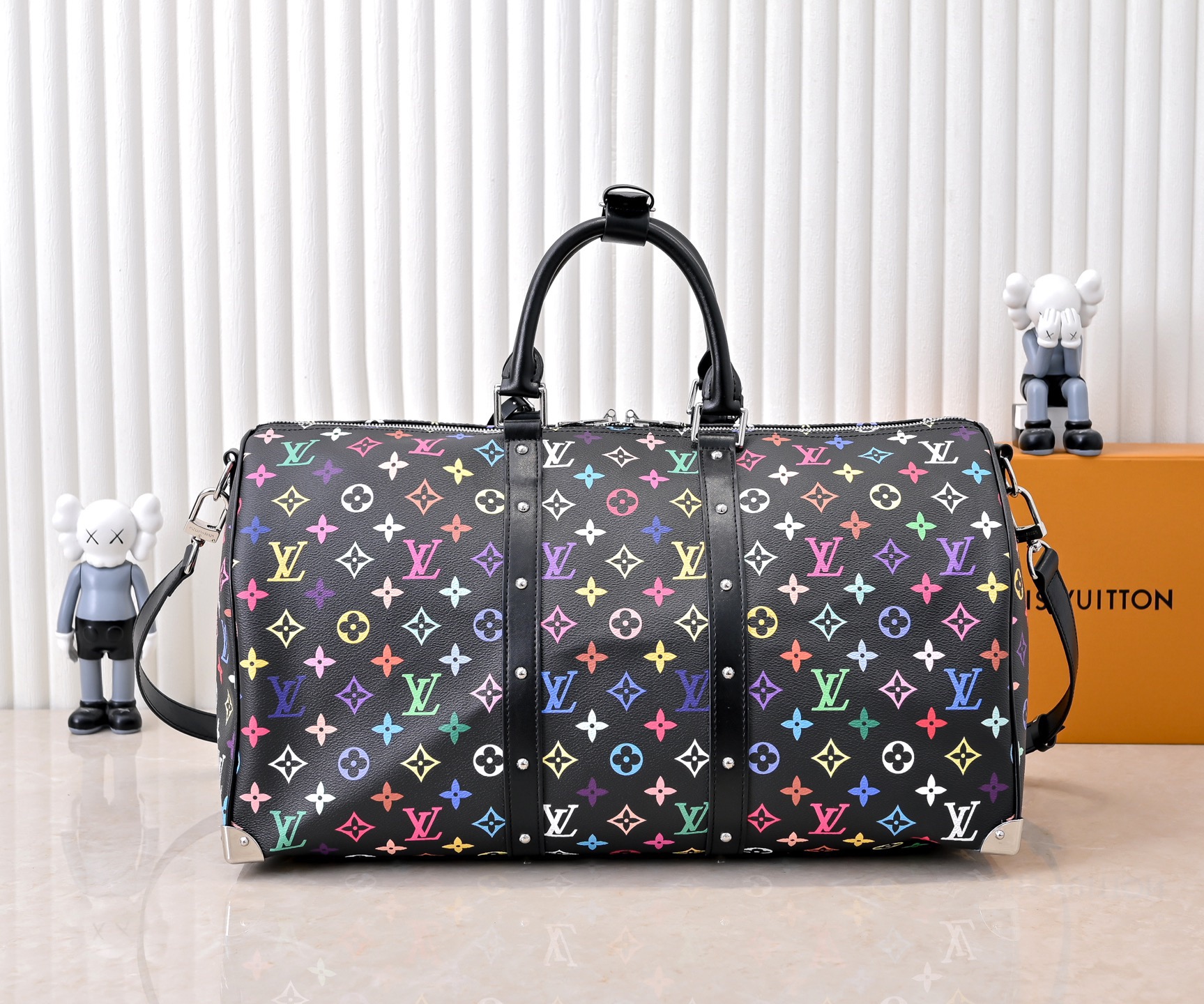 LV x TM Keepall Bandouliere 45 Travel Bag Black