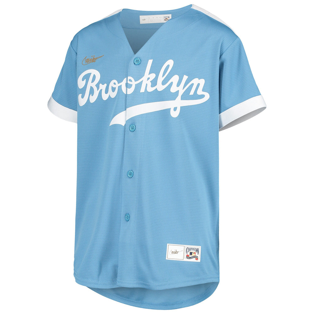 Youth Brooklyn Dodgers Jackie Robinson Alternate Cooperstown Collection Player Jersey - Light Blue