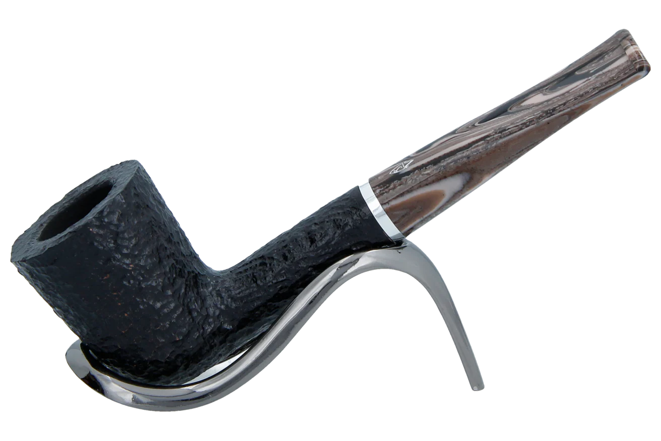 Savinelli Morellina Rustic Black 409R - 6mm Briar Pipe
