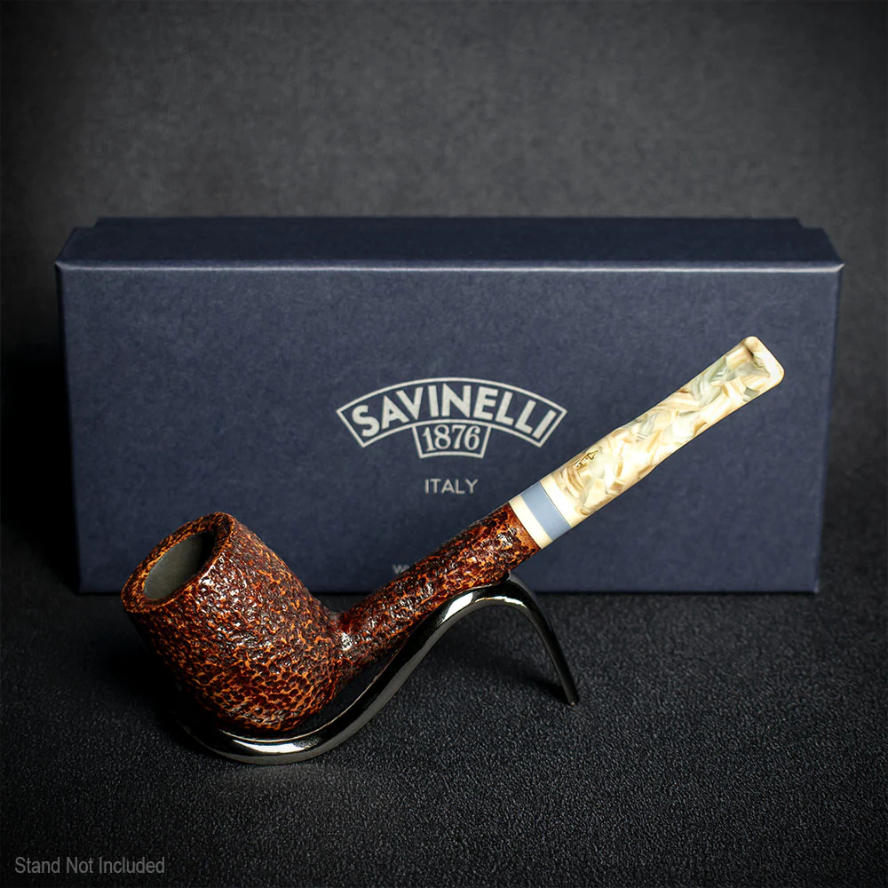 Savinelli Sasso Rusticated 701 - 6mm Briar Pipe