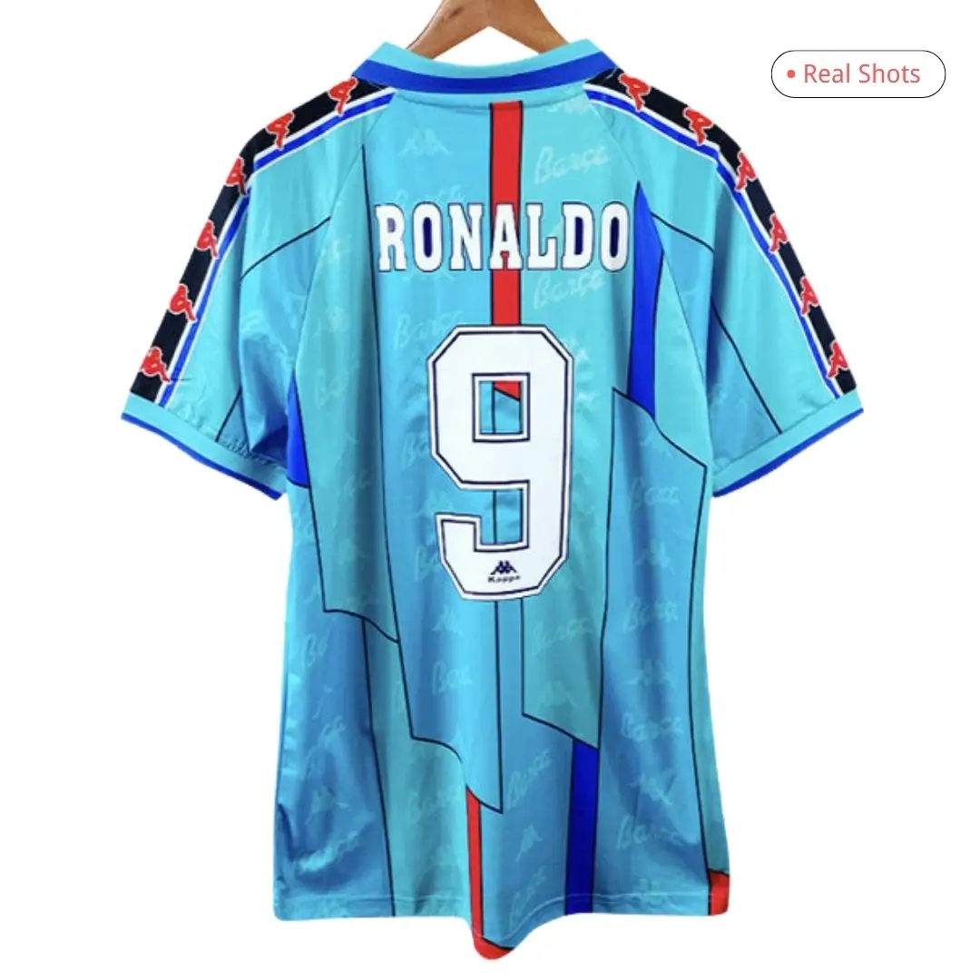 RONALDO #9 Barcelona 1996/97 Retro Away Soccer Jersey