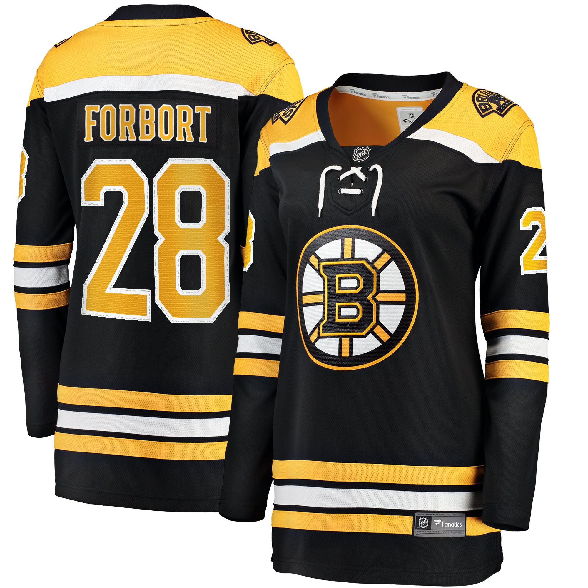 Derek Forbort Boston Bruins Fanatics Women’s Home Breakaway  Jersey – Black