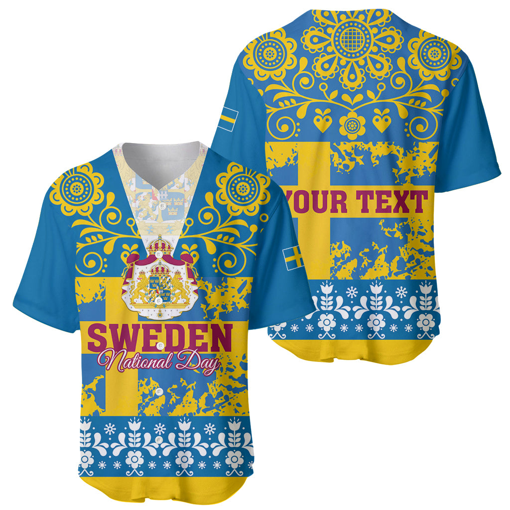 Sweden National Day 2024 Baseball Jersey Svenska Flaggans Dag LT01