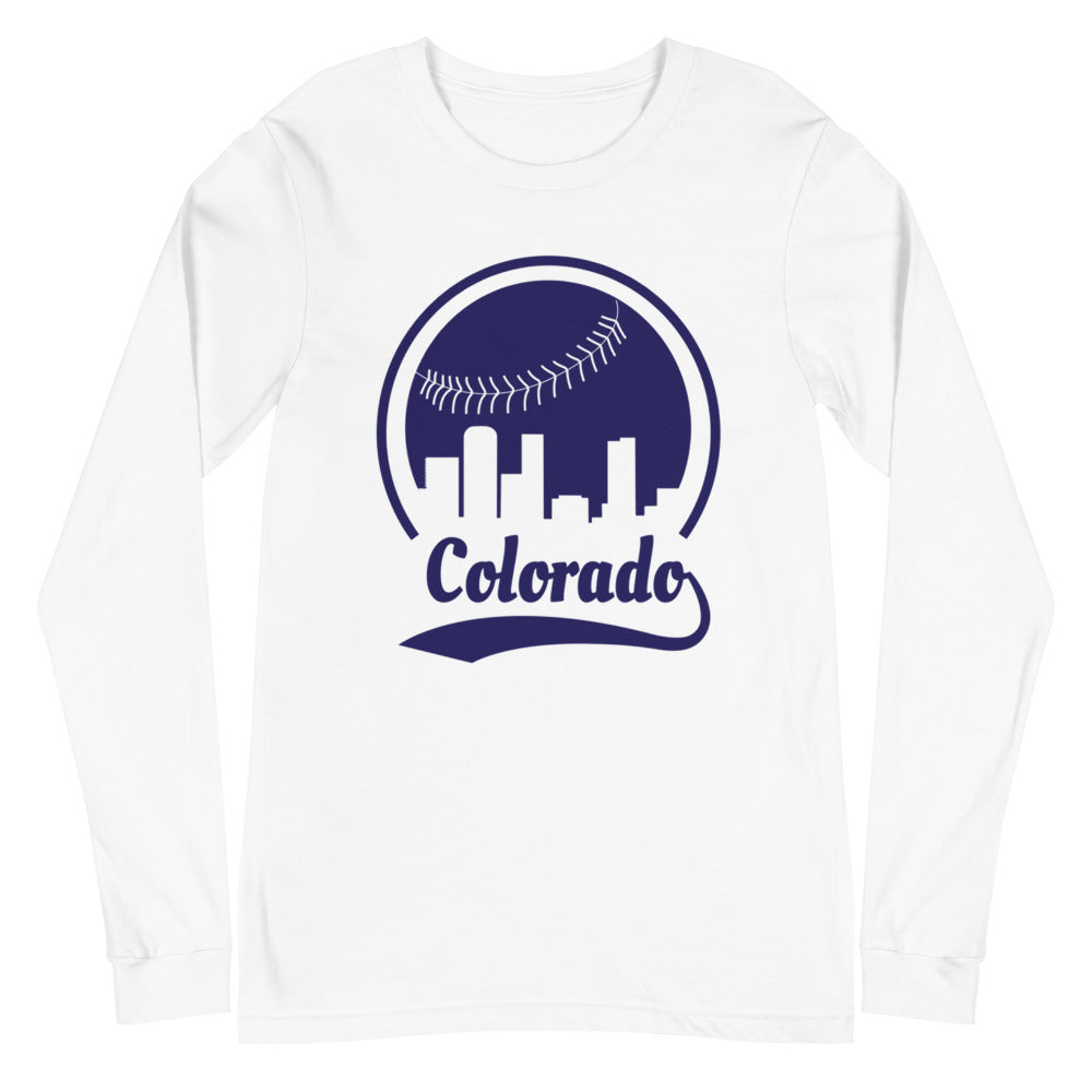 Unisex Colorado Rockies Baseball Long Sleeve Tee Shirt