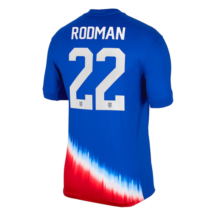 Trinity Rodman 22 USWNT 2024 Away Men Jersey