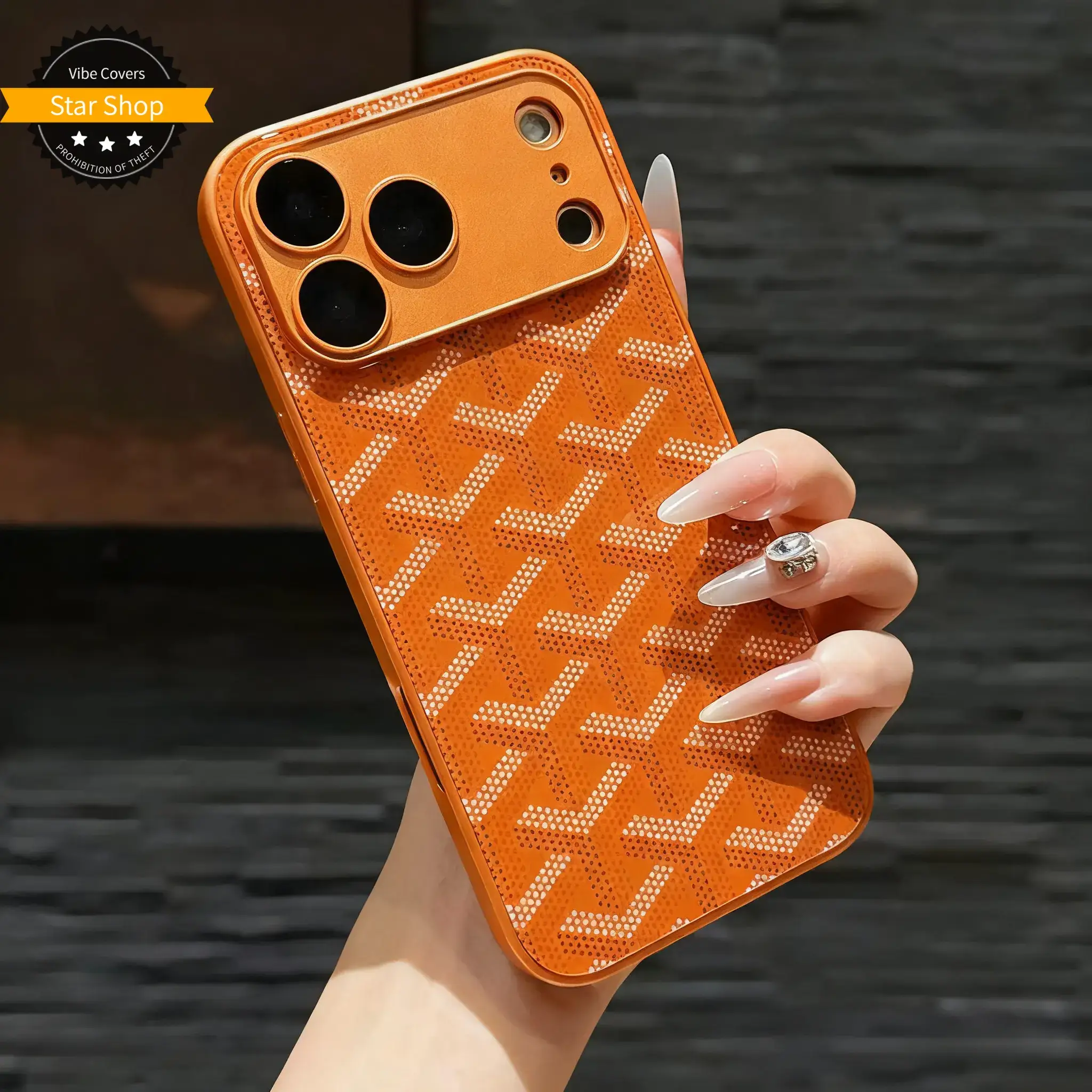 Trendy Full Coverage with Lens Protector IP 17 Pro Max Glass Back Panel 16 Pro Phone Case
