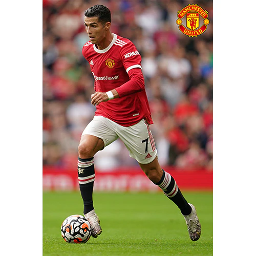Manchester United Cristiano Ronaldo Dribble Poster