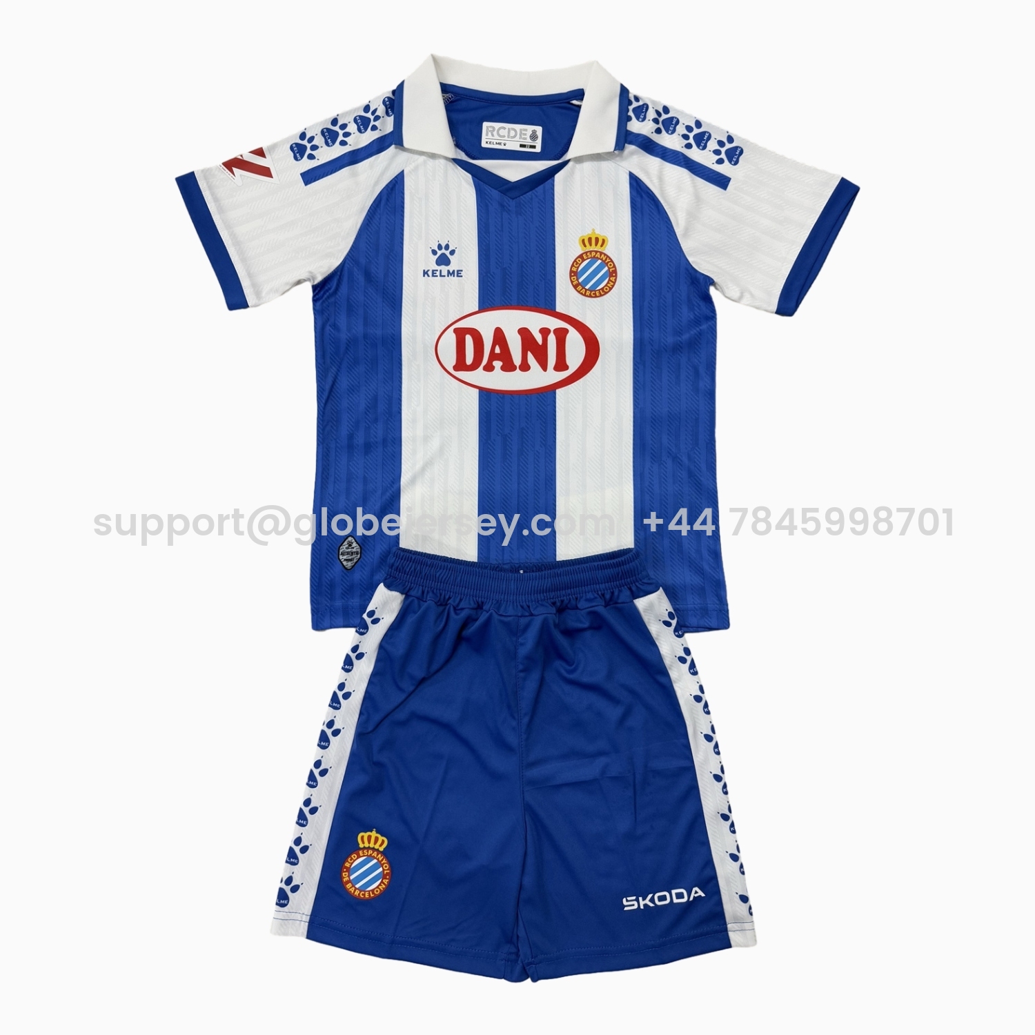 RCD Espanyol 25-26 Home Men's Adult Jersey Set - Fans Version