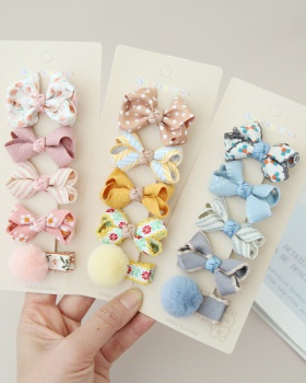 Bow hair accessories headwear 5pcs set