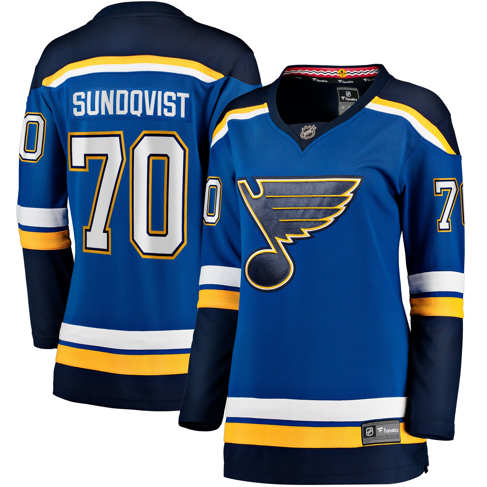 Oskar Sundqvist St. Louis Blues Fanatics Women’s Home Breakaway   Jersey – Blue